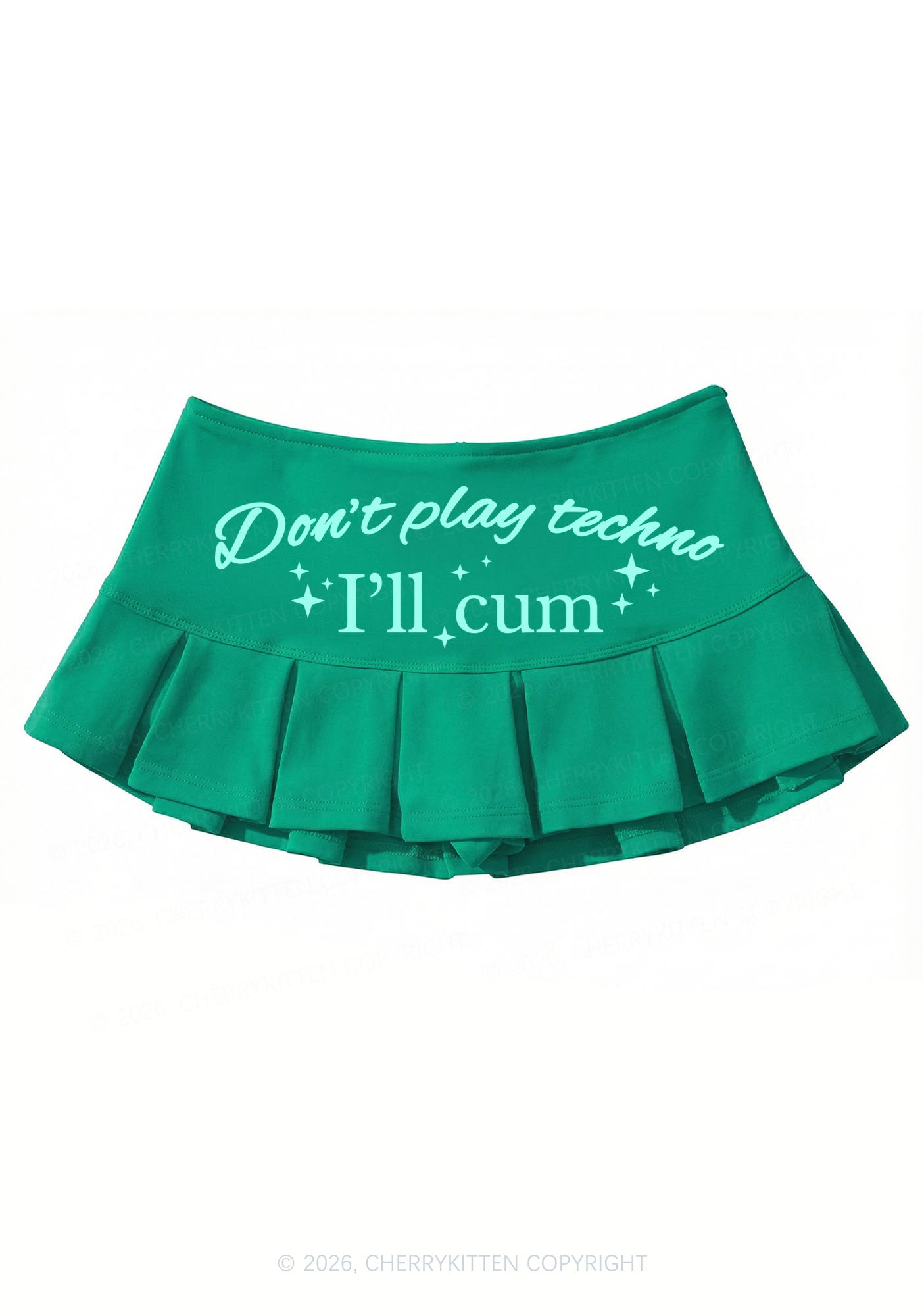 Dont Play Techno Y2K Mini Pleated Skirts Cherrykitten