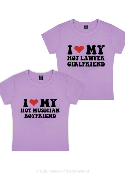 Custom My Hot Lawyer GF Y2K Valentine's Day Baby Tee Cherrykitten