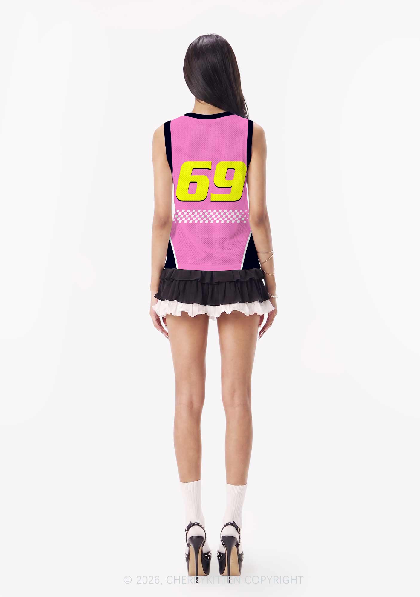 Cxxt Sun Brat Moon Diva Rising Y2K Sport Jersey Tank Cherrykitten