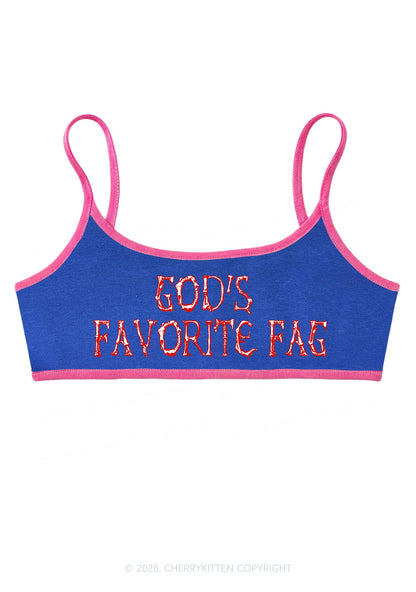 Halloween Gods Favorite Fag Y2K Super Crop Cami Cherrykitten