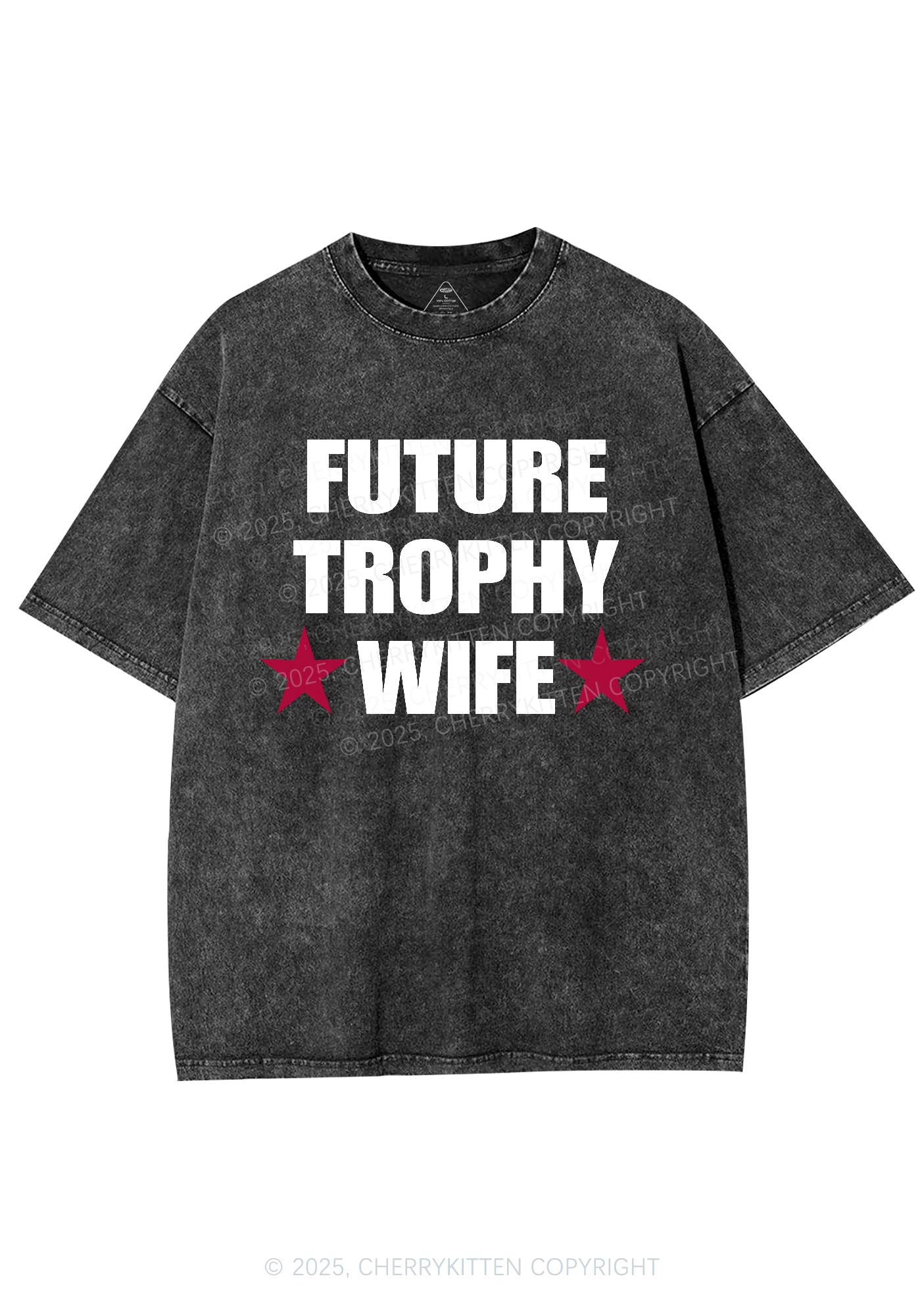 Future Trophy Wife Y2K Shirts Washed Tee Cherrykitten