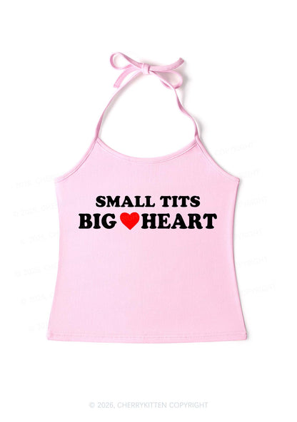 Small But Big Heart Y2K Halter Neck Cami Cherrykitten
