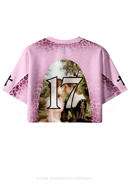 Sapphic Kiss More Girls Pride Y2K Crop Sport Jersey Shirts Cherrykitten