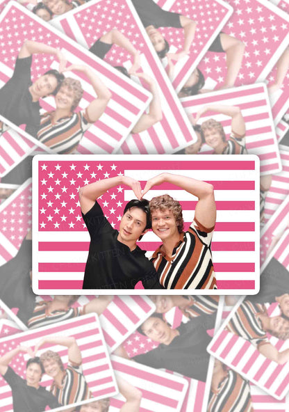 USA Heart Bros HR 1pc Y2K Sticker Cherrykitten