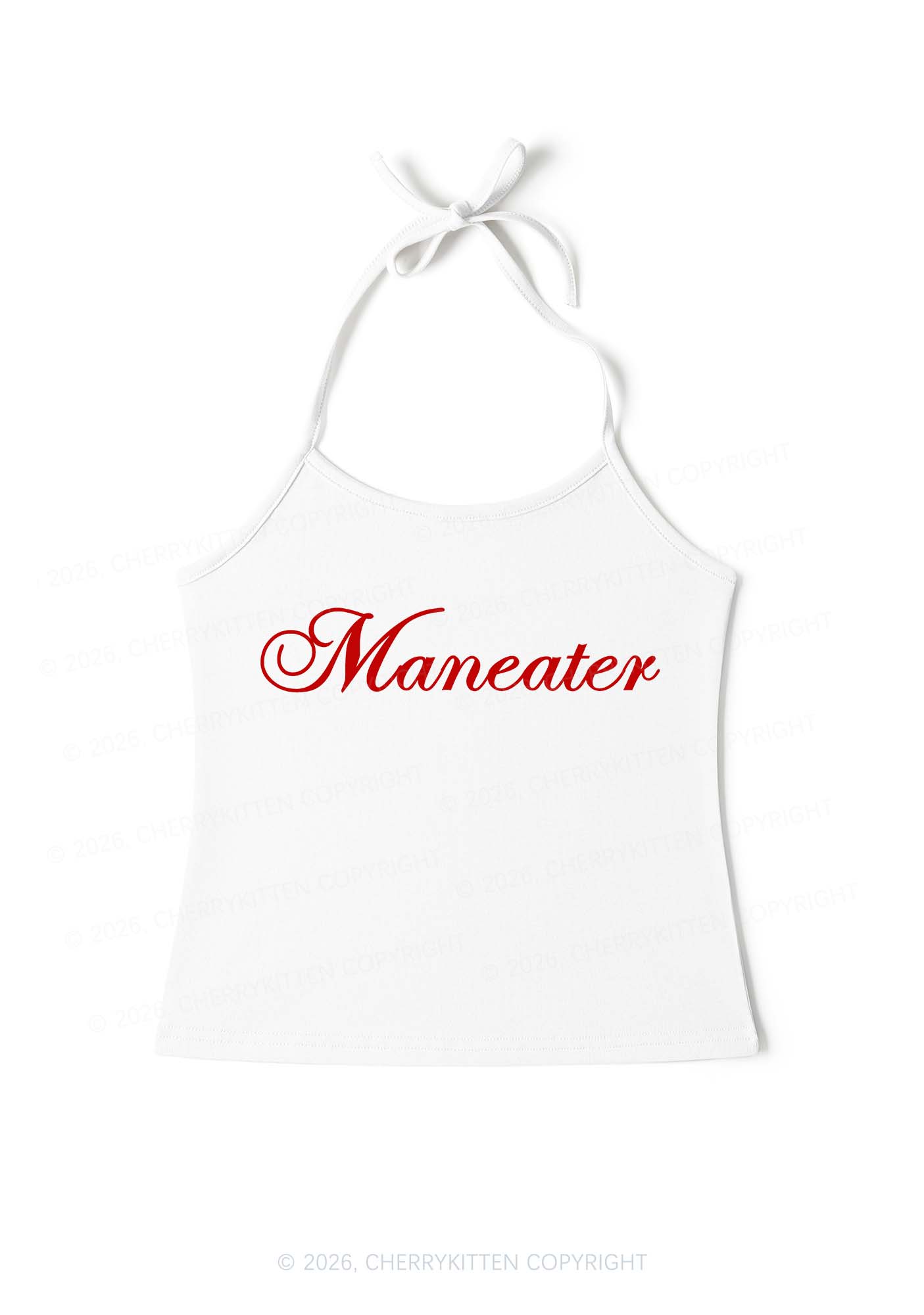 Maneater Y2K Halter Neck Cami Cherrykitten