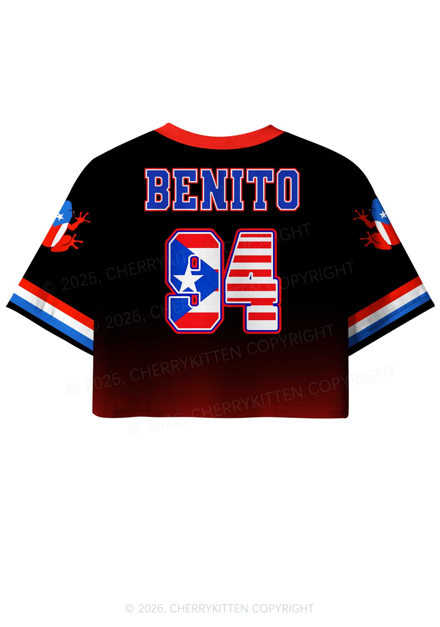 Retro Black Football Y2K Crop Sport Jersey Shirts Cherrykitten