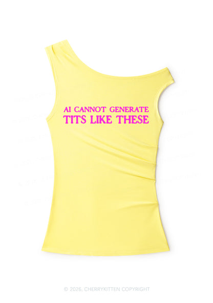 Ai Cannot Generate Txts Y2K Off Shoulder Tank Top Cherrykitten