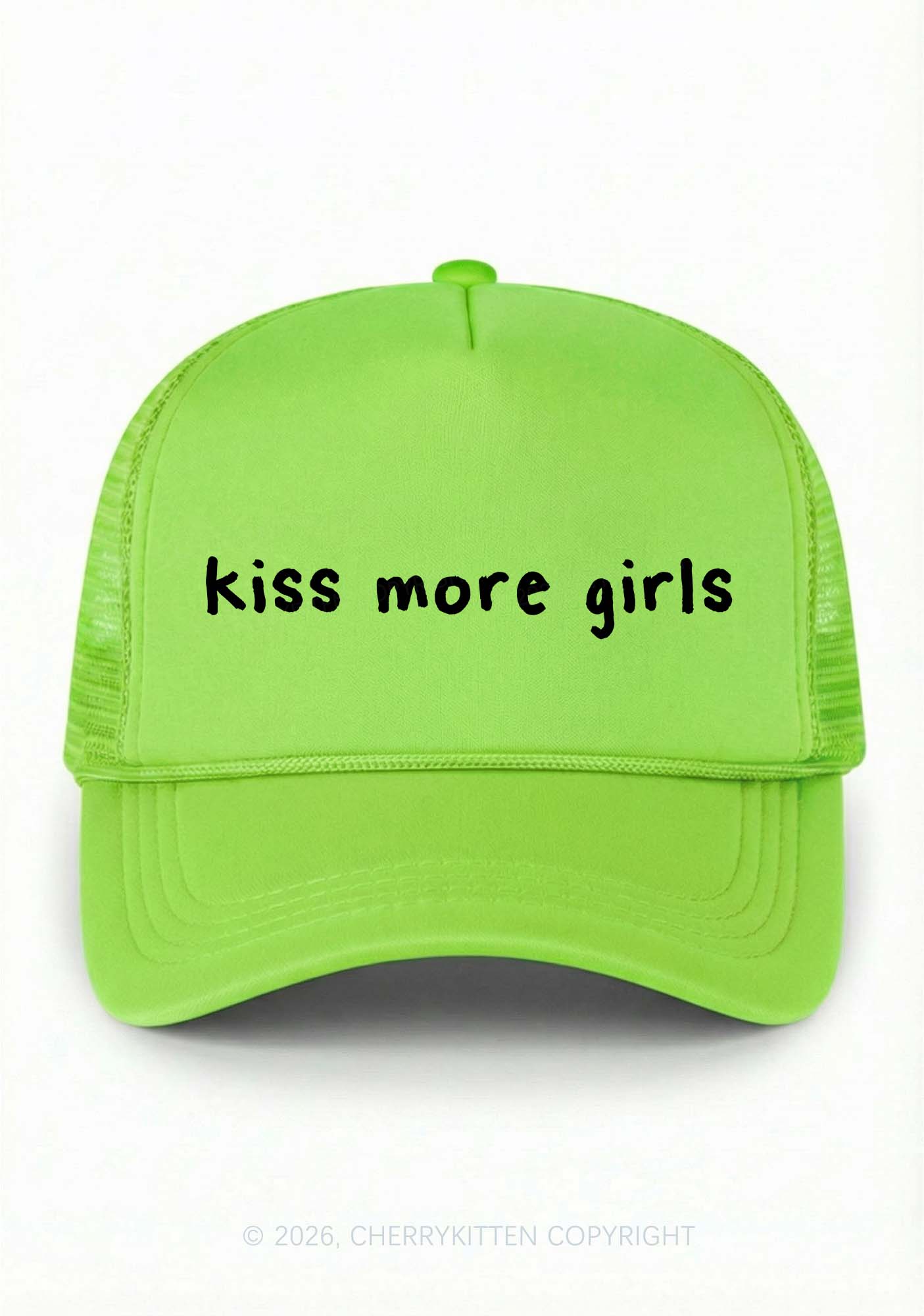 Kiss More Girls Pride Y2K Trucker Hat Cherrykitten
