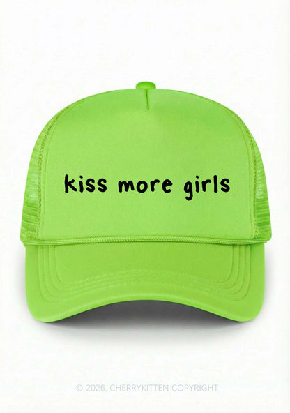 Kiss More Girls Pride Y2K Trucker Hat Cherrykitten