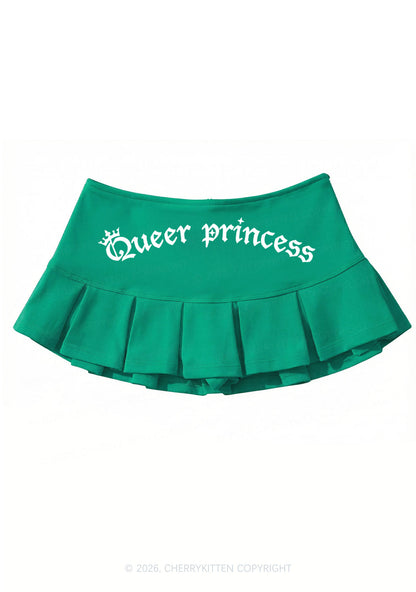 Queer Princess Pride Y2K Mini Pleated Skirts Cherrykitten