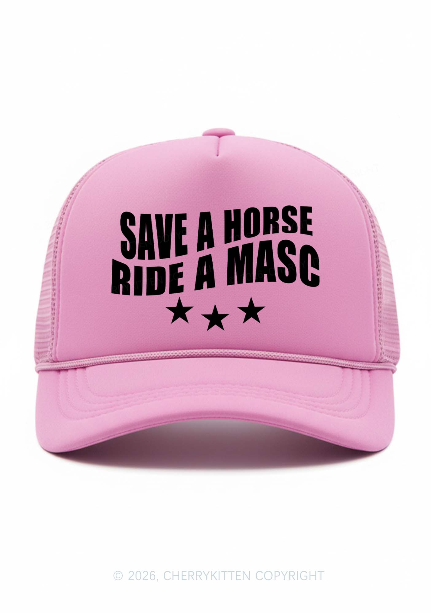 Ride A Masc Pride Y2K Trucker Hat Cherrykitten