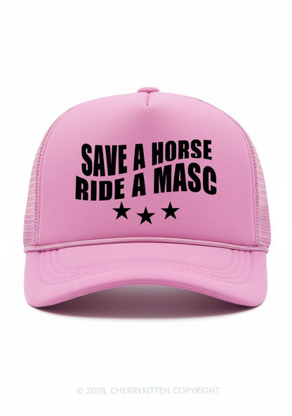 Ride A Masc Pride Y2K Trucker Hat Cherrykitten