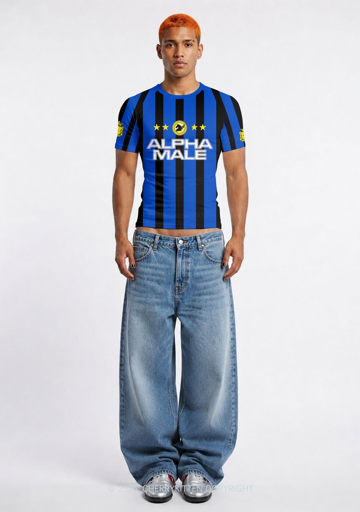 Star Alpha Male Y2K Football Jersey Shirts Cherrykitten