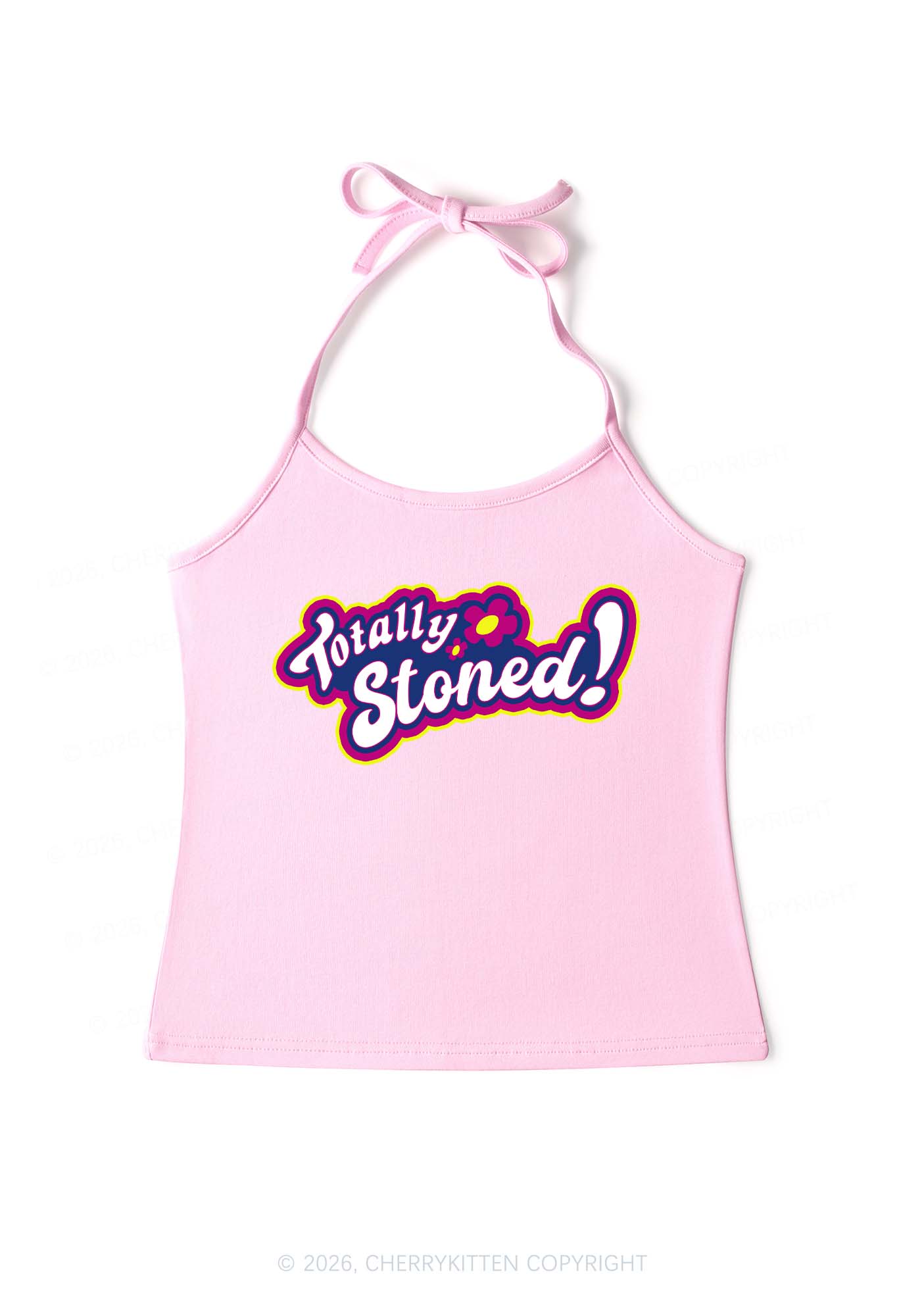 Totally Stoned Y2K Halter Neck Cami Cherrykitten