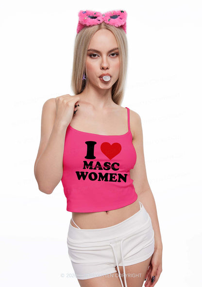 I Love Masc Women Pride Y2K Spaghetti Strap Cami Cherrykitten