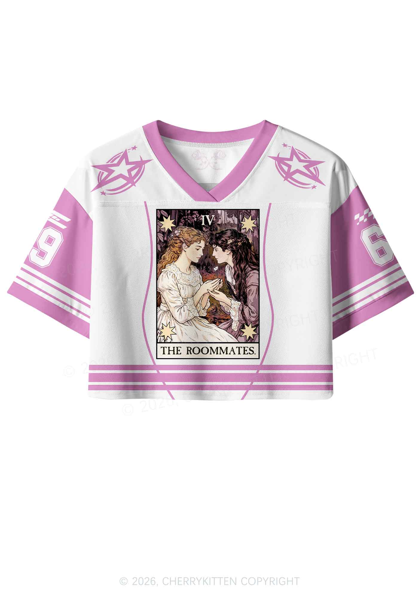The Roommates Pride Y2K Crop Sport Jersey Shirts Cherrykitten