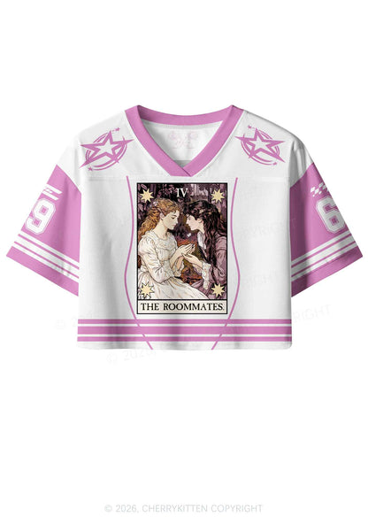 The Roommates Pride Y2K Crop Sport Jersey Shirts Cherrykitten