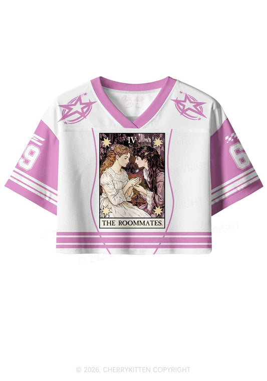 The Roommates Pride Y2K Crop Sport Jersey Shirts Cherrykitten