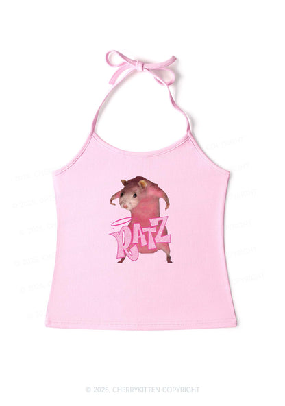 Pink Ratz Y2K Halter Neck Cami Cherrykitten