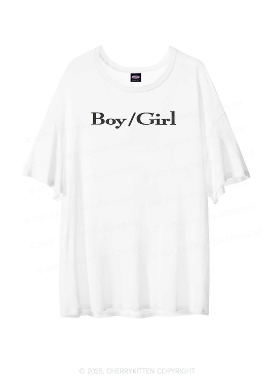 Boy Or Girl Pride Y2K Sheer Boyfriend Tee Cherrykitten