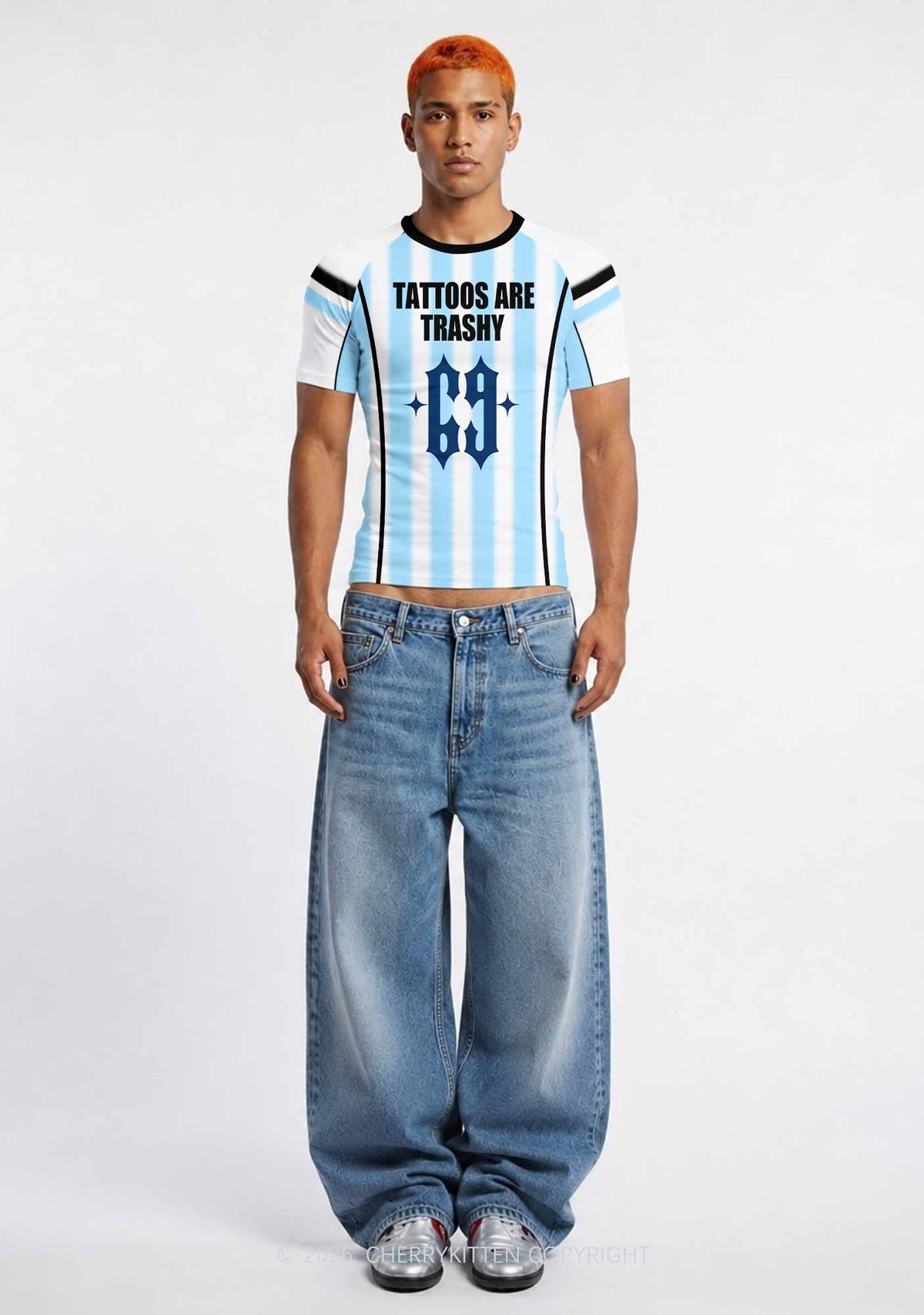 Tattoos Are Trashy Y2K Football Jersey Shirts Cherrykitten