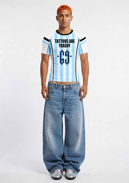 Tattoos Are Trashy Y2K Football Jersey Shirts Cherrykitten