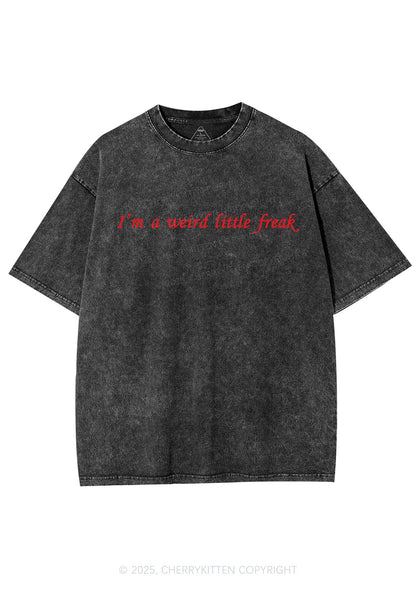 Weird Little Freak Y2K Shirts Washed Tee Cherrykitten