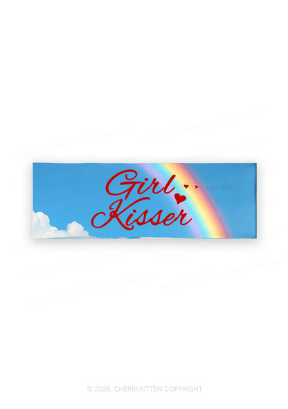 Girl Kisser Pride Y2K Print Headband Cherrykitten