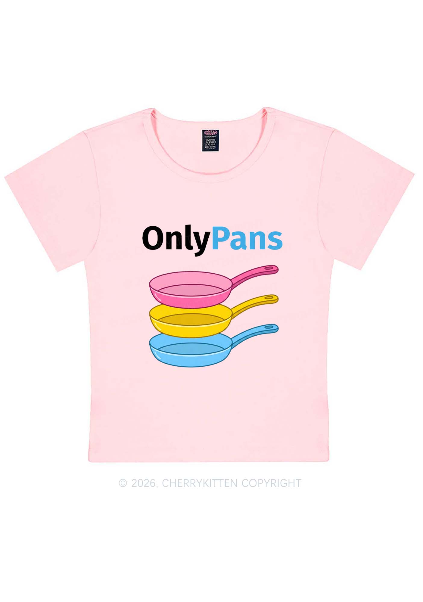 Only Pans Pride Y2K Baby Tee Cherrykitten