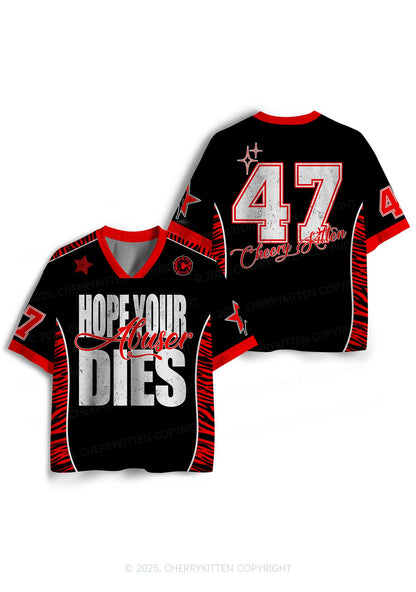 Custom Abuser Dies Y2K Sport Jersey Shirts Cherrykitten