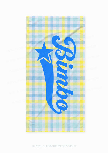 Blue Bimbo Y2K Beach Towel Cherrykitten