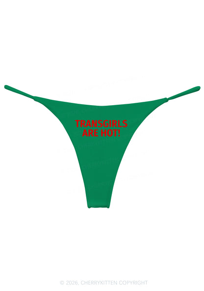 Transgirls Are Hot Pride Y2K Bikini String Thong Cherrykitten