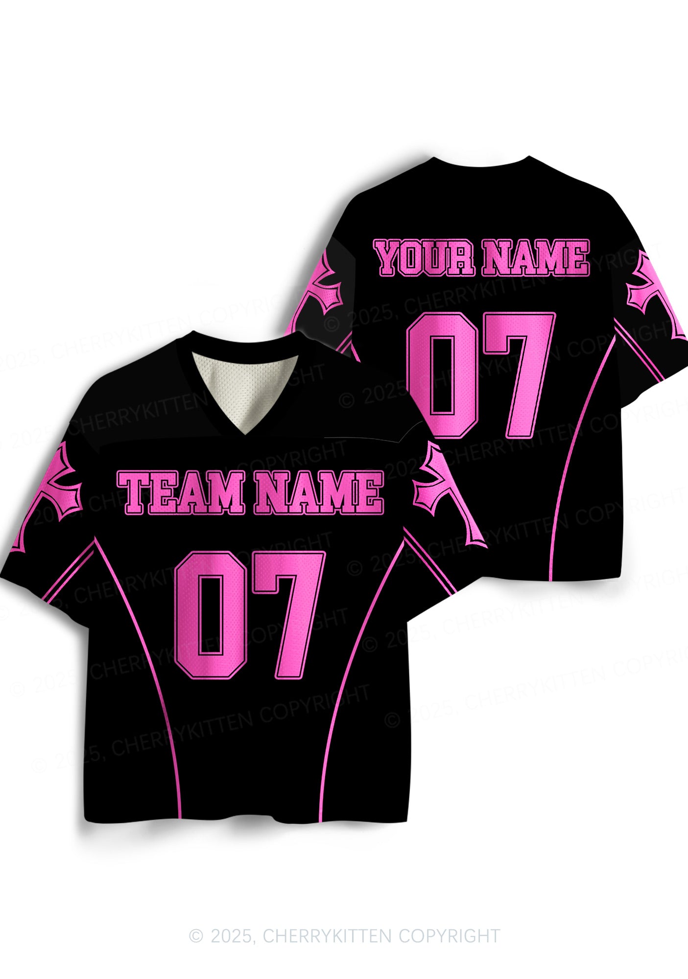 Custom Team Name Y2K Sport Jersey Shirts Cherrykitten