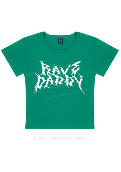 Rave Daddy Y2K Baby Tee Cherrykitten