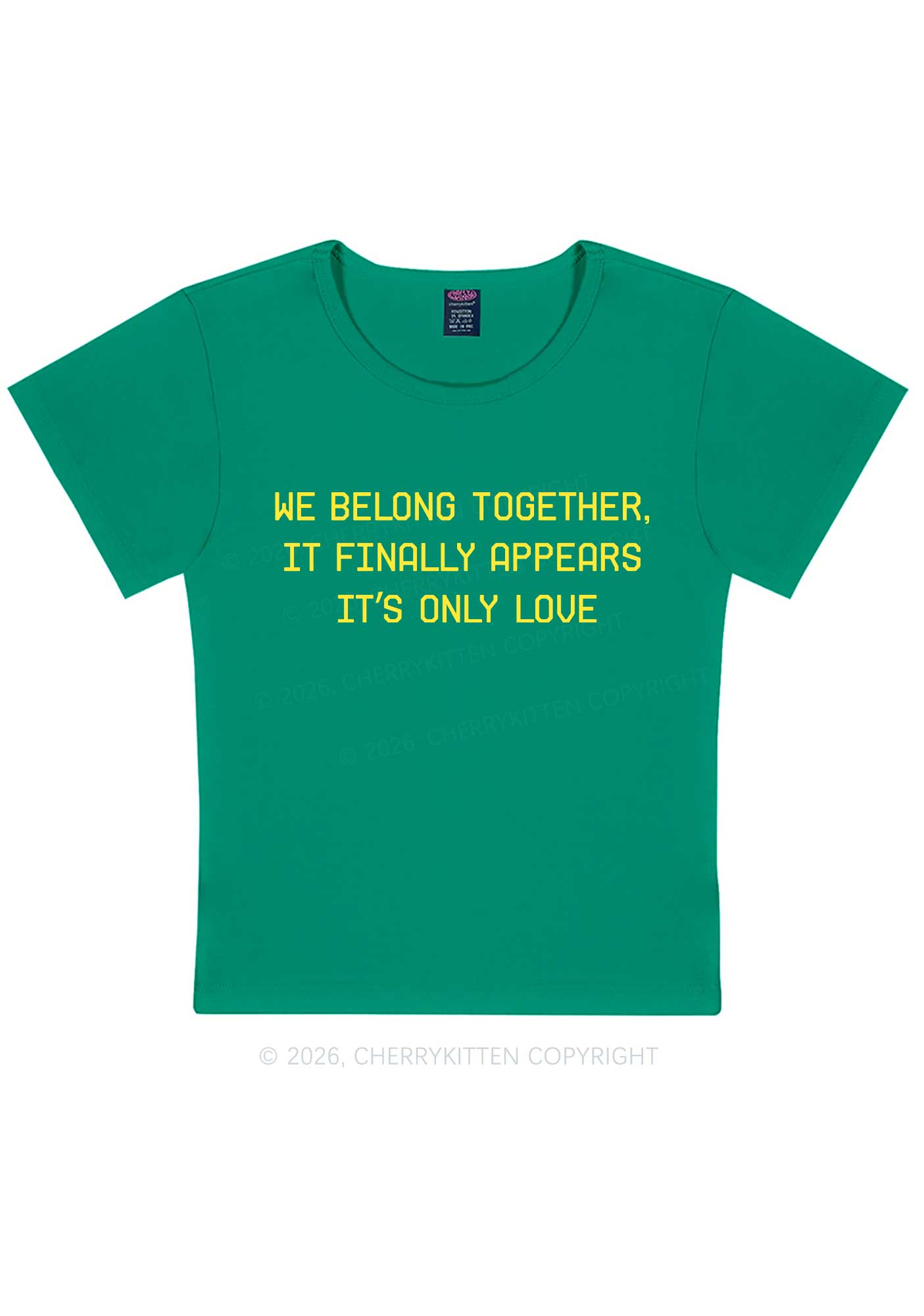 We Belong Together Y2K Baby Tee Cherrykitten