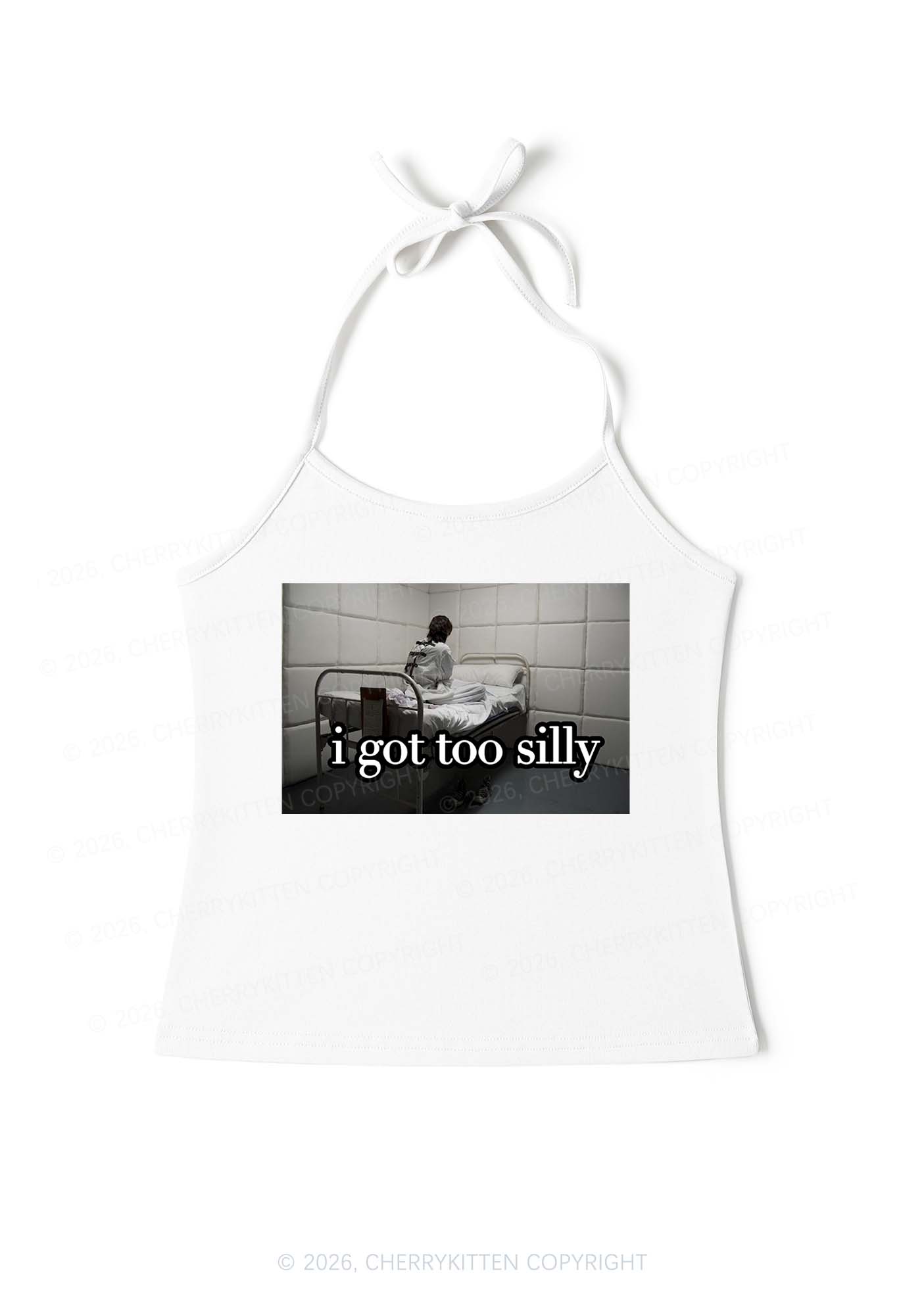 I Got Too Silly Y2K Halter Neck Cami Cherrykitten