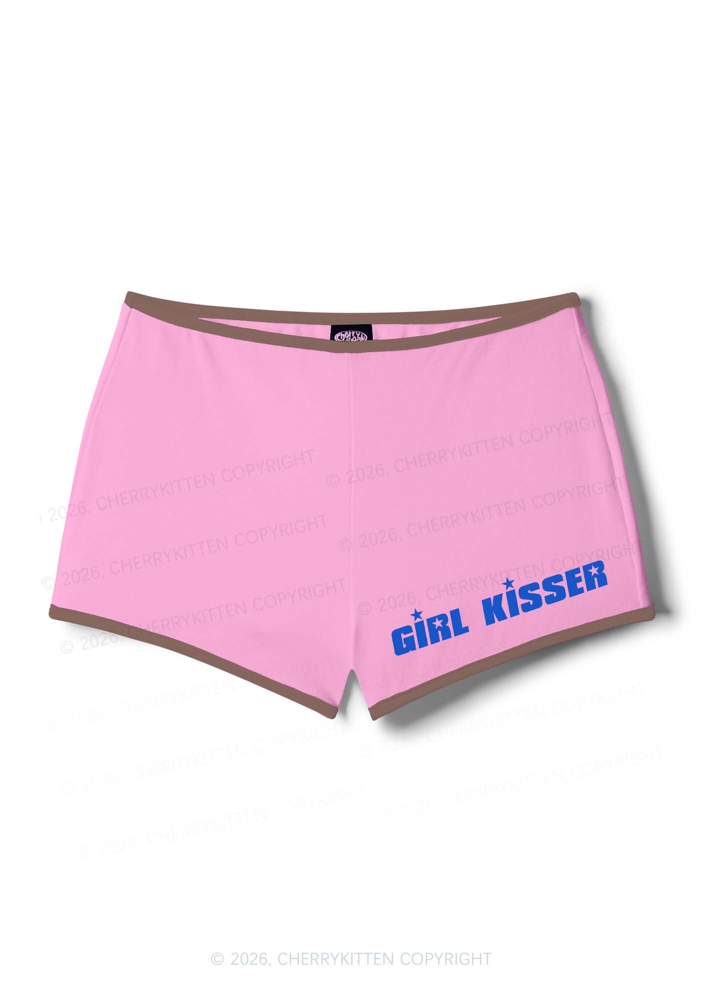 Girl Kisser Pride Y2K Booty Shorts Cherrykitten