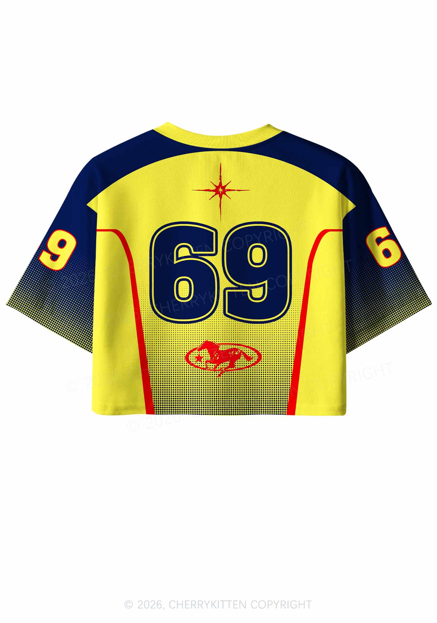 Save Horse Ride Cowgirl Pride Y2K Crop Sport Jersey Shirts Cherrykitten