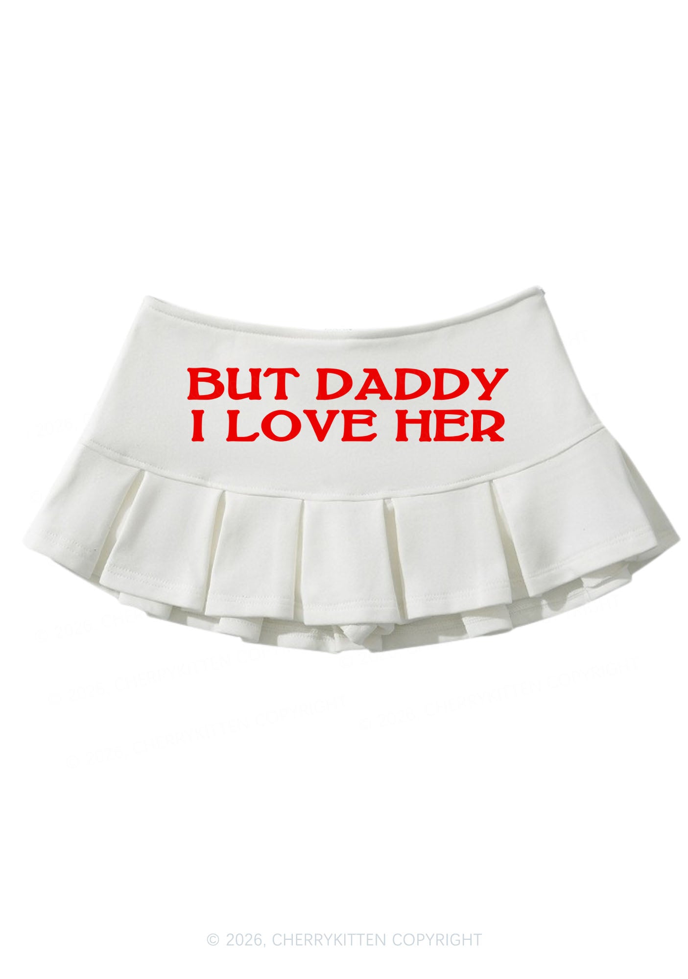 But Daddy I Love Her Pride Y2K Mini Pleated Skirts Cherrykitten