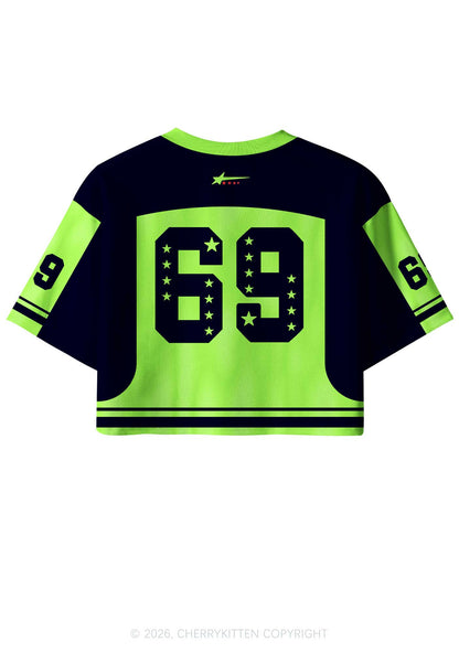 Mama Needs Her Menthols Y2K Crop Sport Jersey Shirts Cherrykitten