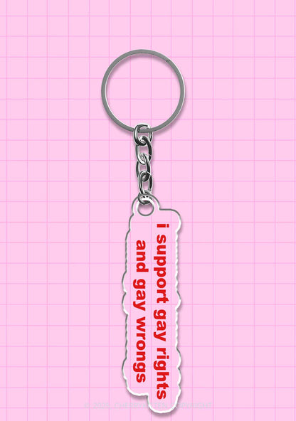 Support Gay Rights Pride 1Pc Y2K Keychain Cherrykitten