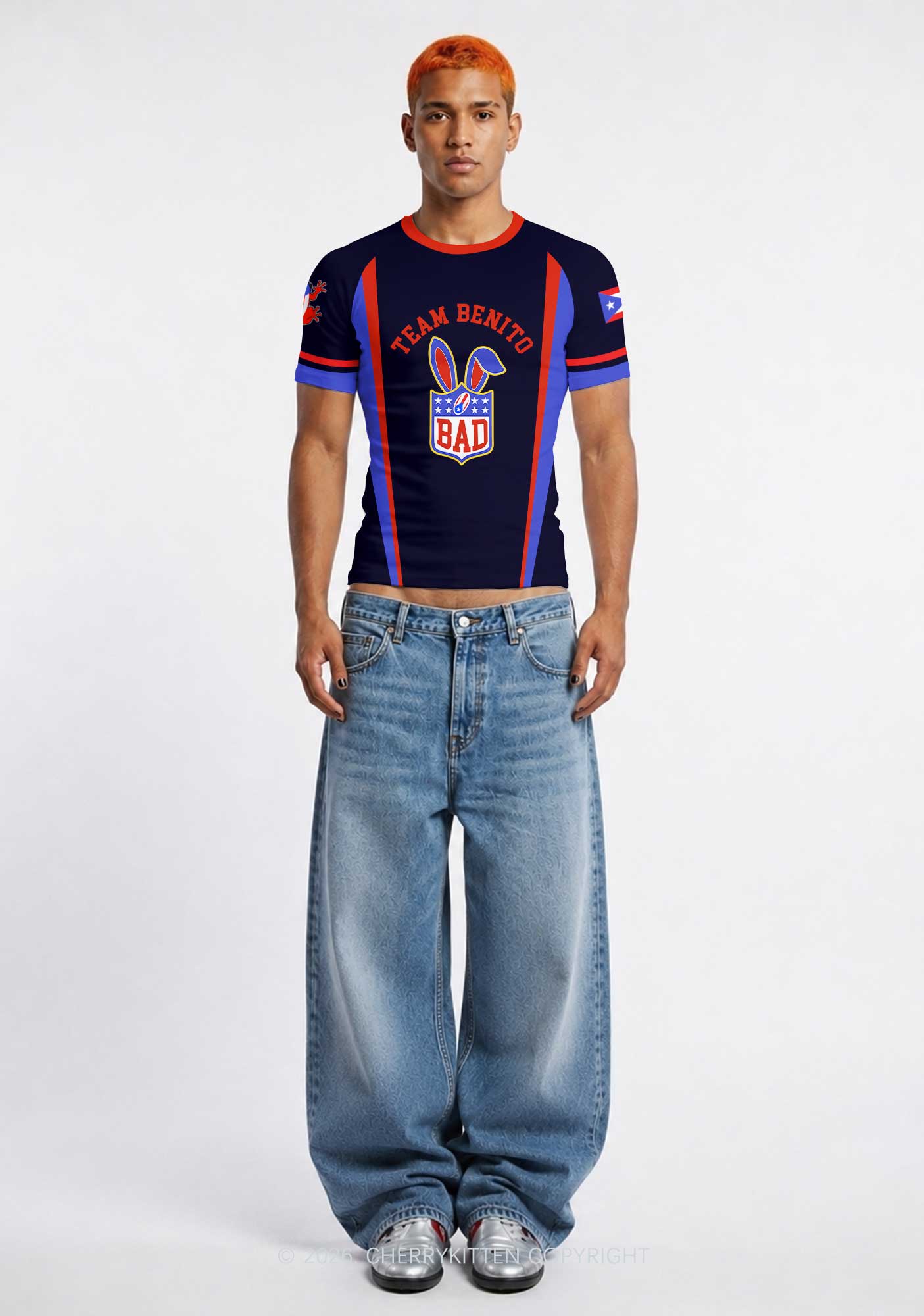 Black Football Bunny Y2K Football Jersey Shirts Cherrykitten