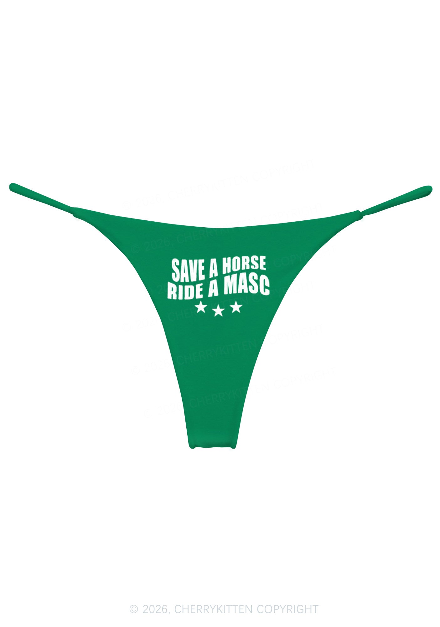 Save A Horse Ride A Masc Pride Y2K Bikini String Thong Cherrykitten