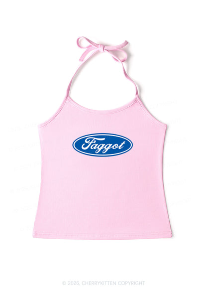 Faggot Pride Y2K Halter Neck Cami Cherrykitten