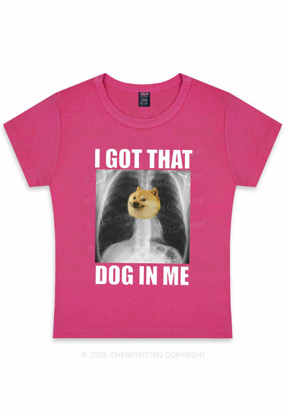 Curvy I Got That Dog Y2K Baby Tee Cherrykitten