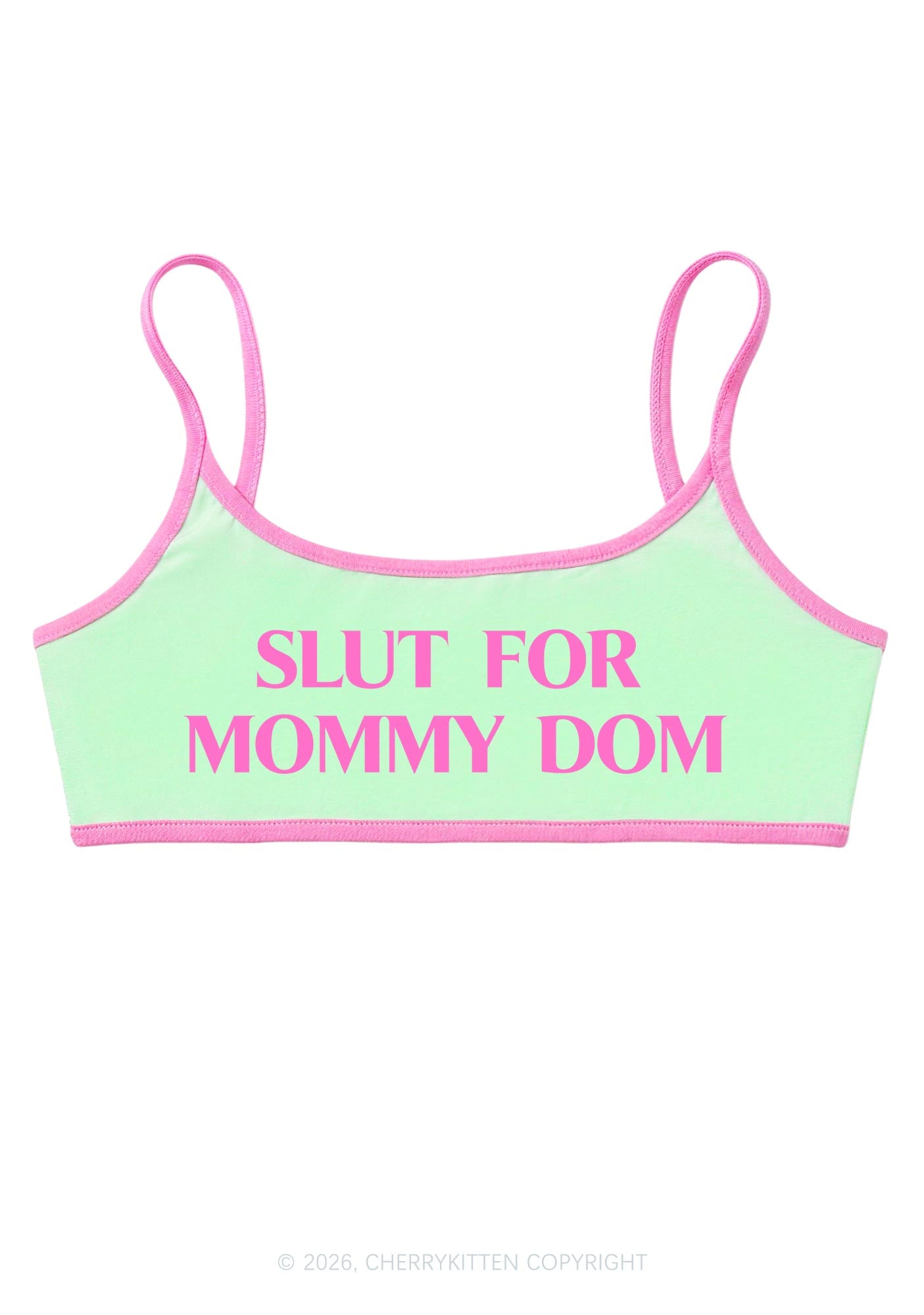 Slxt For Mommy Dom Y2K Super Crop Cami Cherrykitten