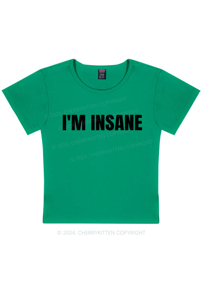Im Insane Y2K Valentine's Day Baby Tee Cherrykitten