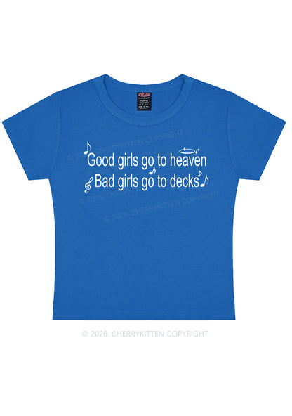 Bad Girls Go To Decks Y2K Baby Tee Cherrykitten
