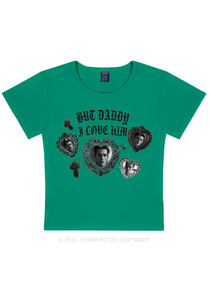 Gothic But Daddy I Love Him Y2K Baby Tee Cherrykitten
