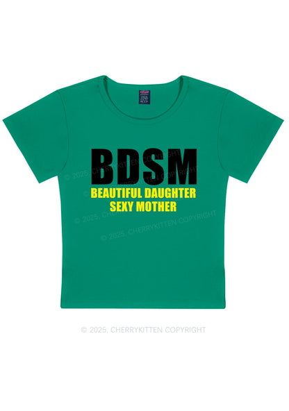 BDSM Daughter Mother Y2K Baby Tee Cherrykitten